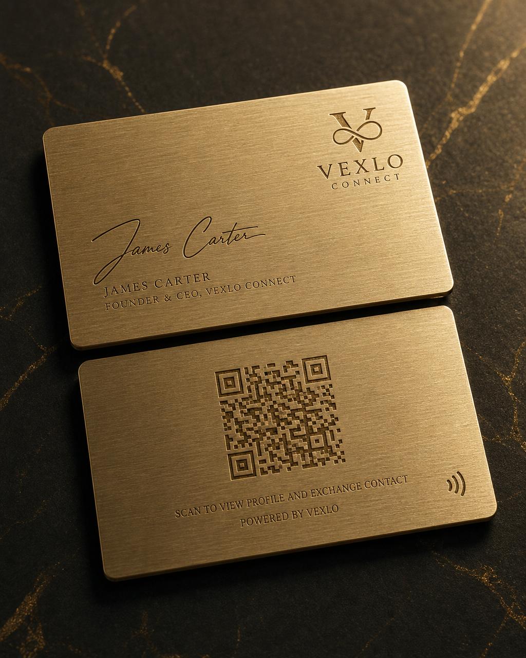 Brushed Metal — Vexlo Connect card